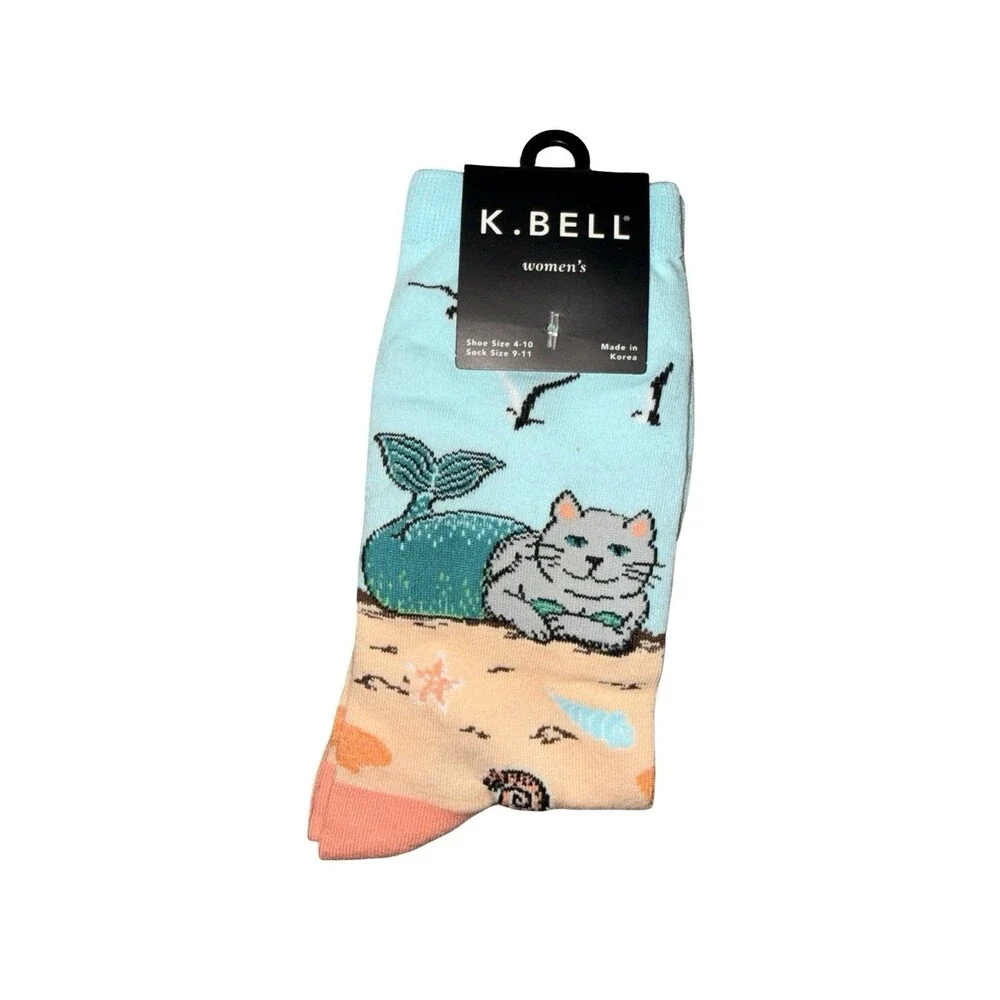Wholesale 18 Pairs K Bell Women’s Socks Lot Novelty Crew Socks Sock Size 9-11